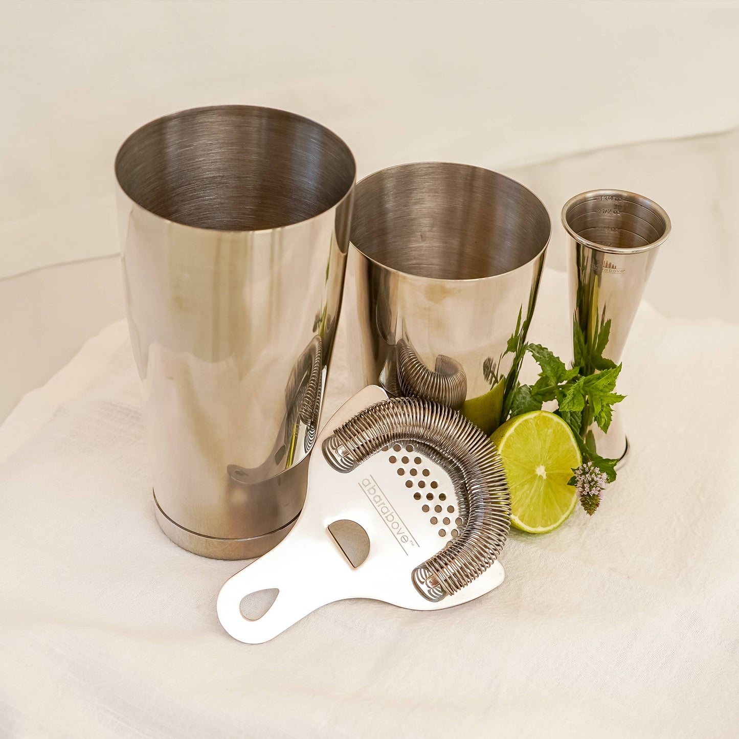 Craft Cocktail Bar Set, Stainless (4 Piece)