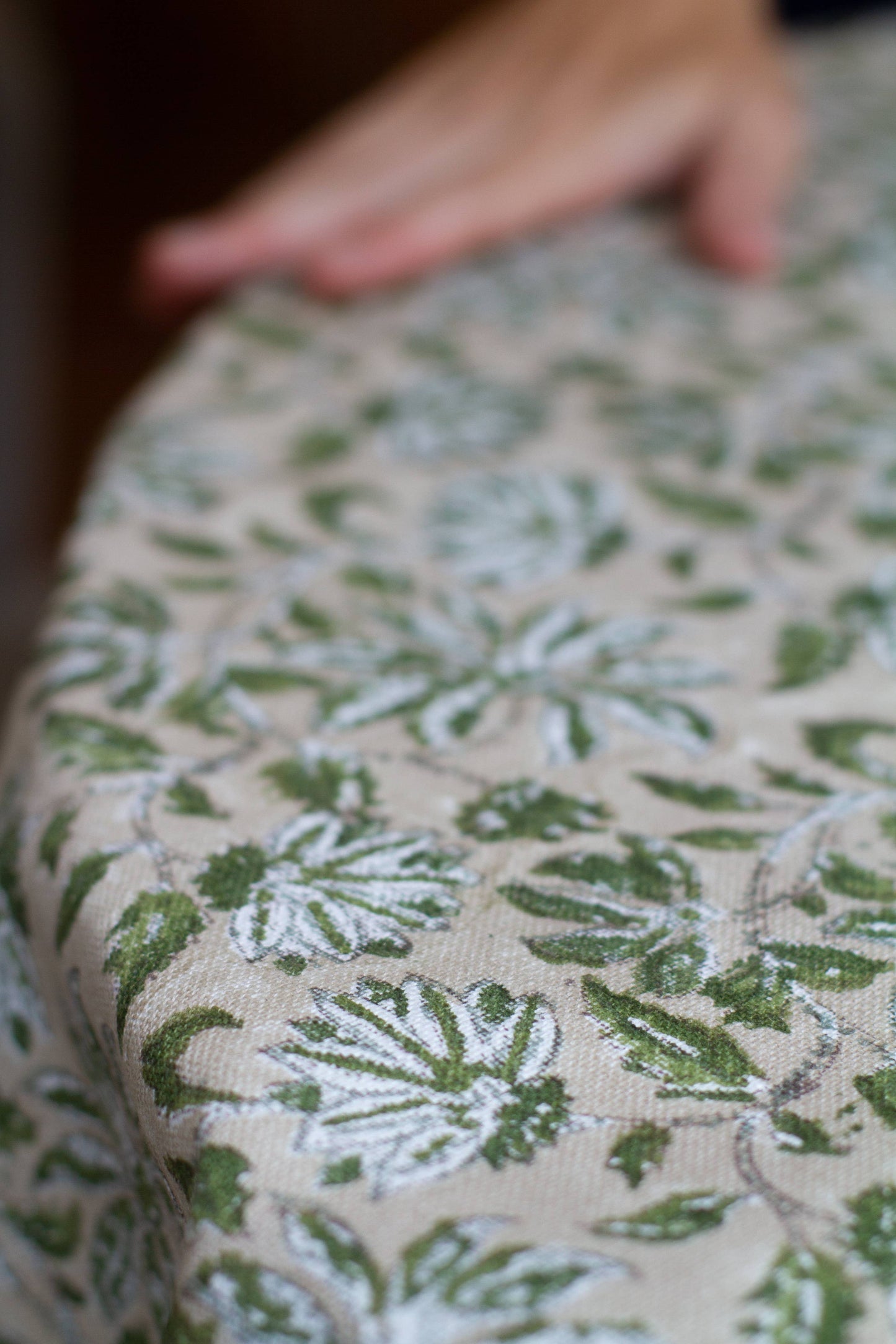 Woven Floral in Olive Tablecloth