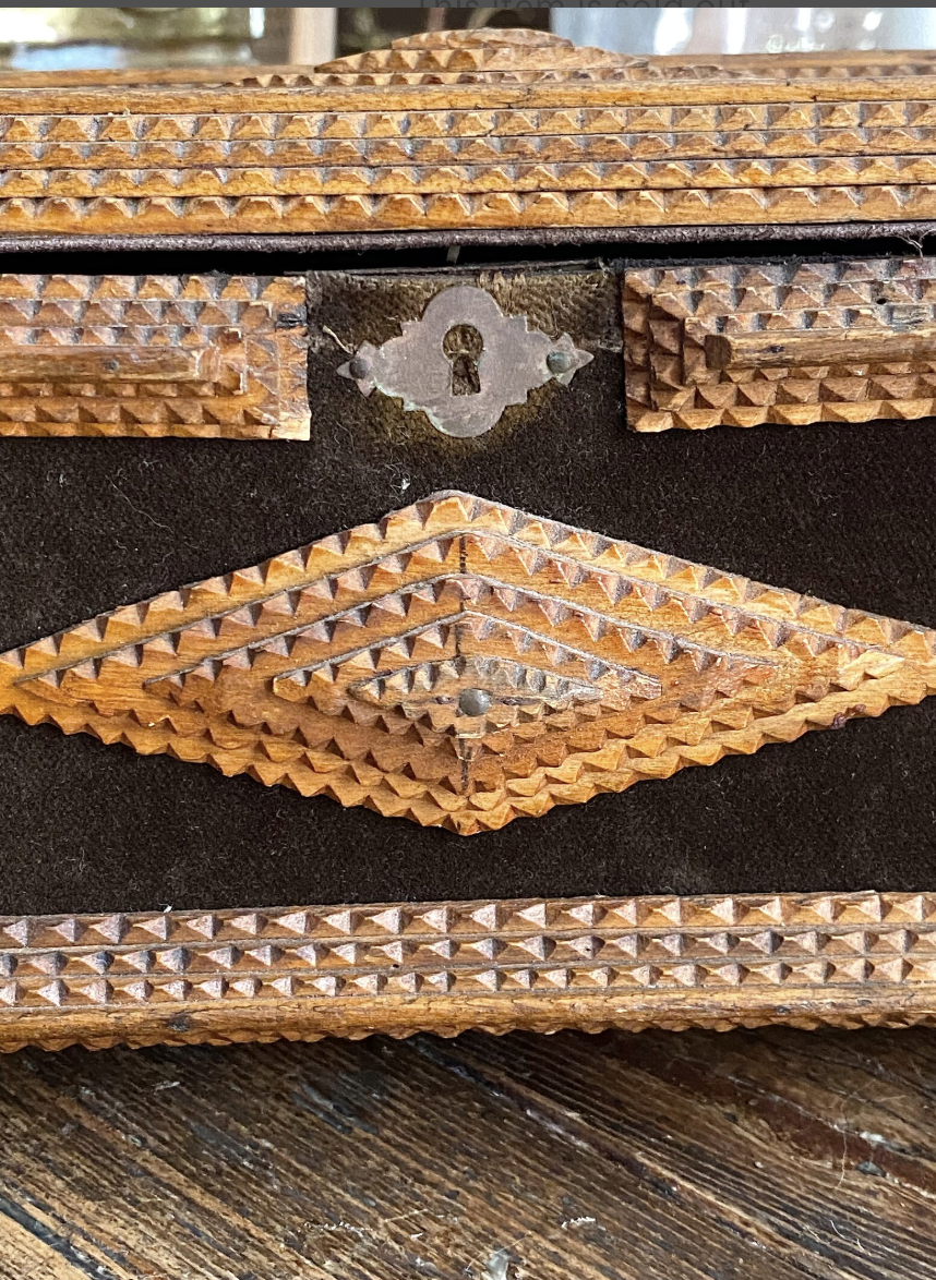 Tramp Art Decorative Box