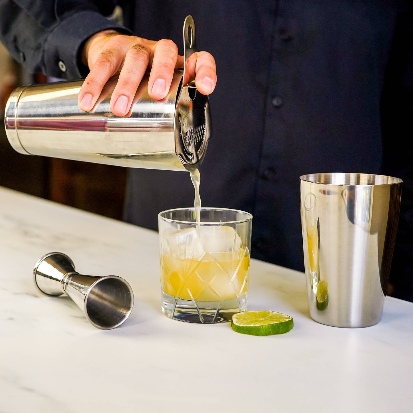 Craft Cocktail Bar Set, Stainless (4 Piece)