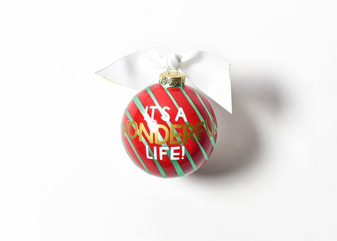 It's A Wonderful Life Glass Ornament