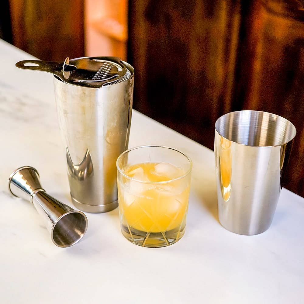 Craft Cocktail Bar Set, Stainless (4 Piece)