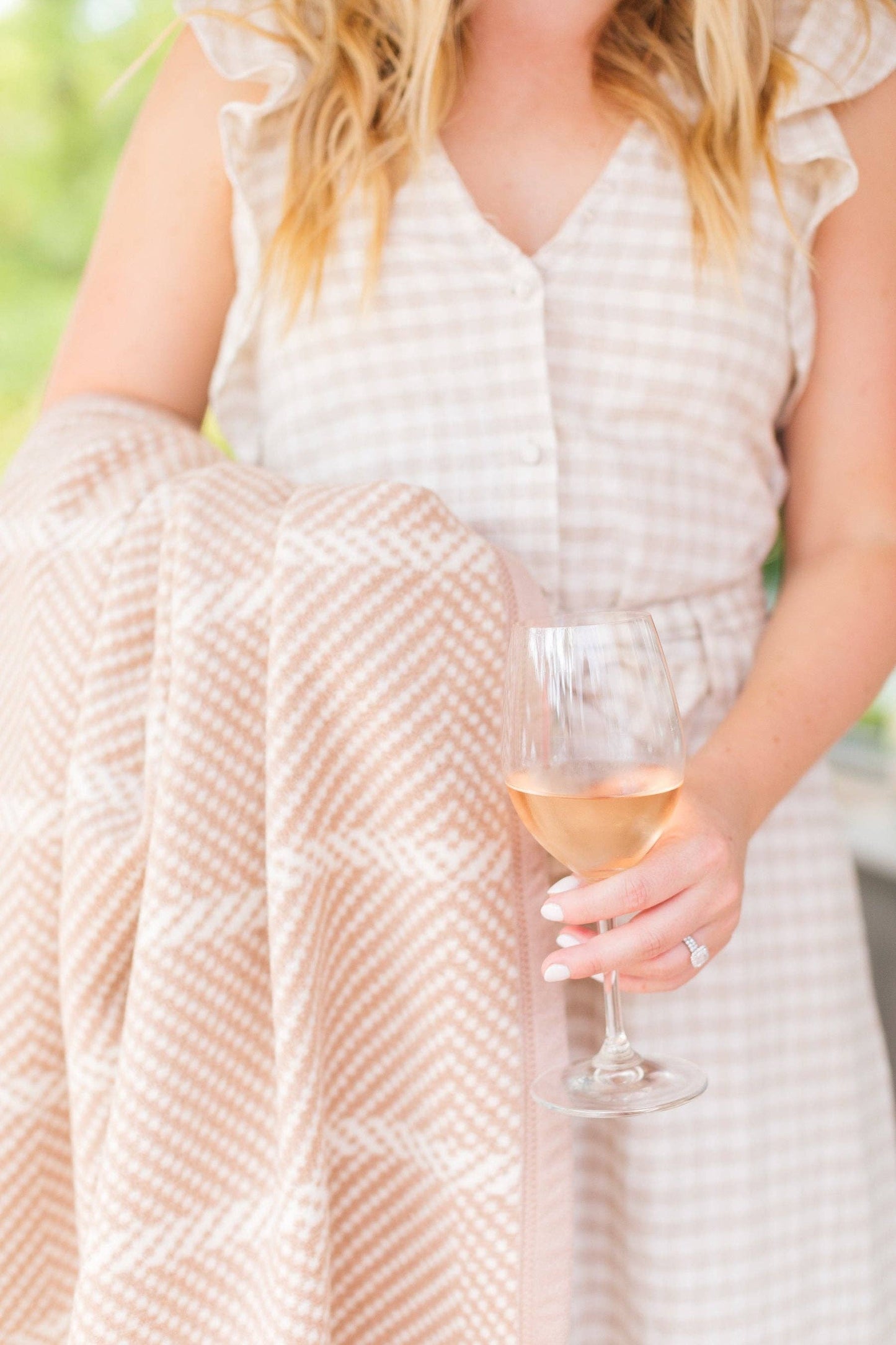 Old Port Herringbone Tan Original Blanket - Chappy Wrap
