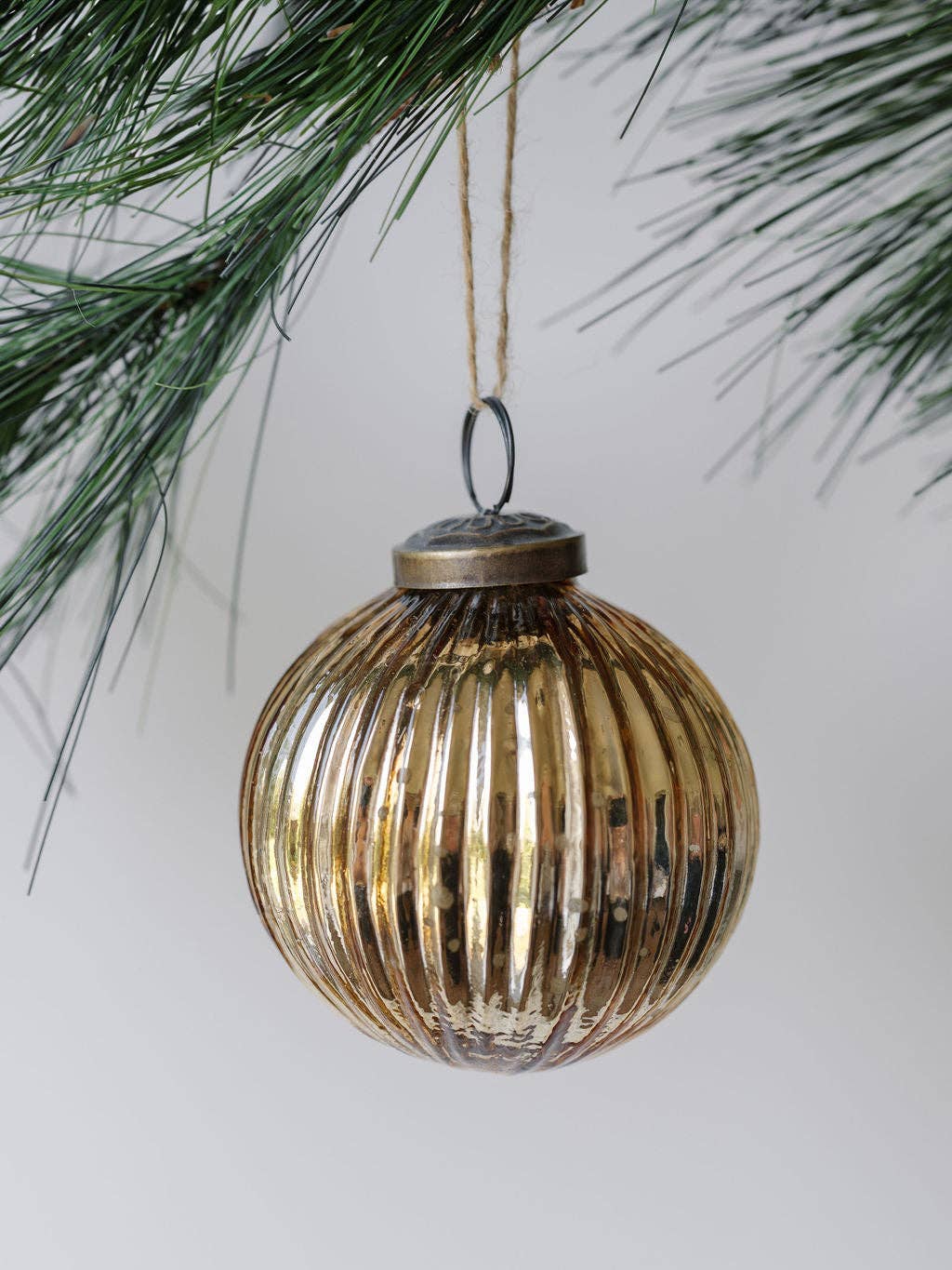 Mercury Glass Ornament 3" - Set of 4 Assorted