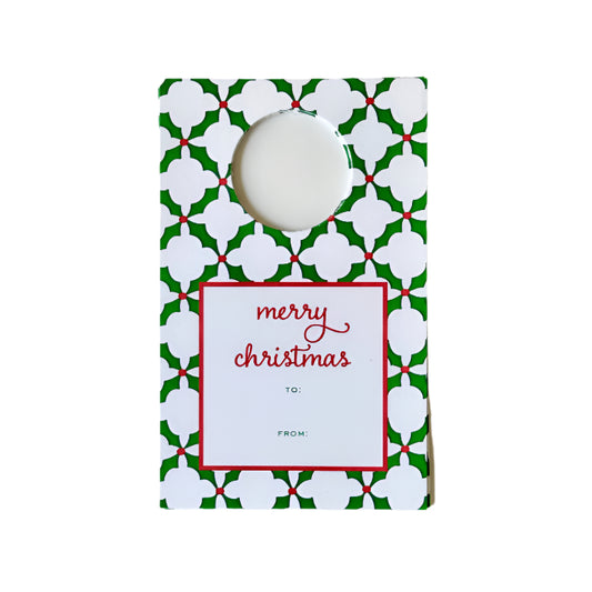 Holly Trellis, Red - Wine Tags