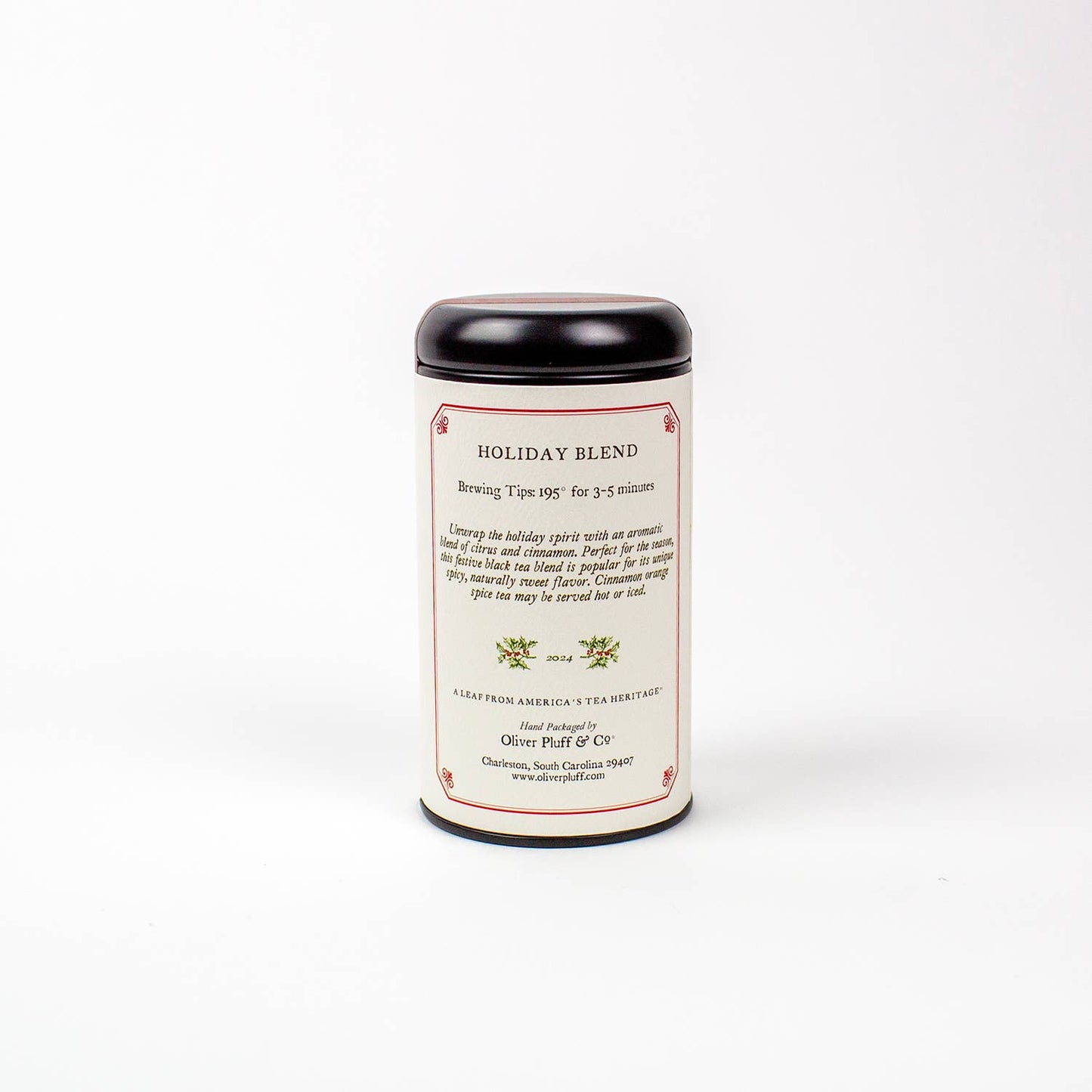 Oliver Pluff's Holiday Blend - Tea Bags in Signature Tea Tin