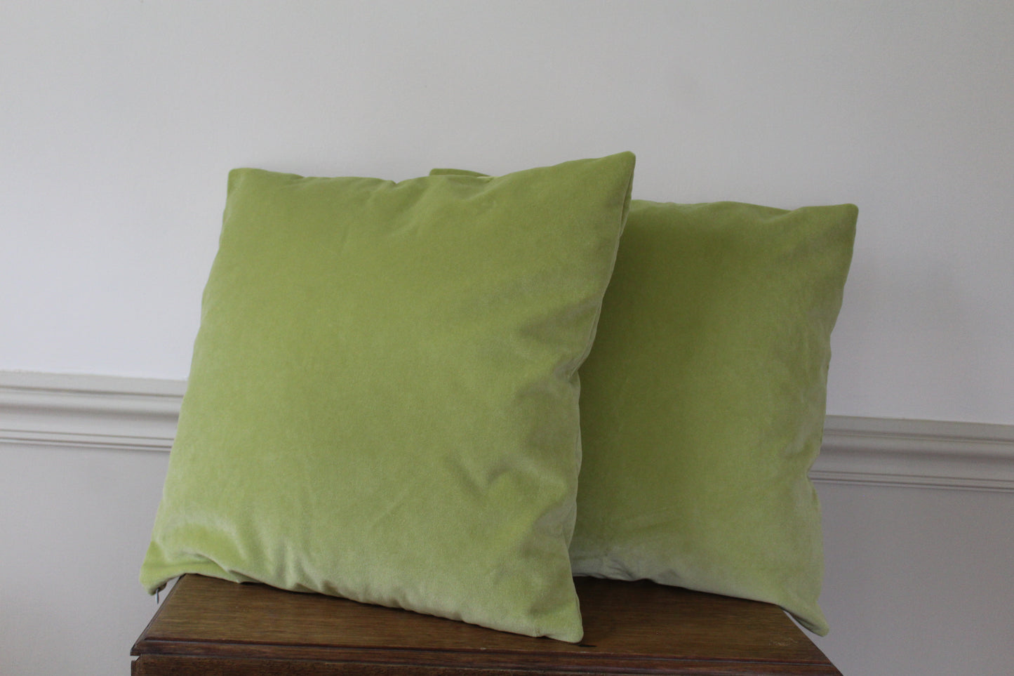 Citron Velvet Pillow - Pair