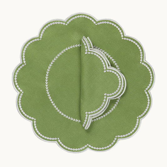 Lilibeth green placemat