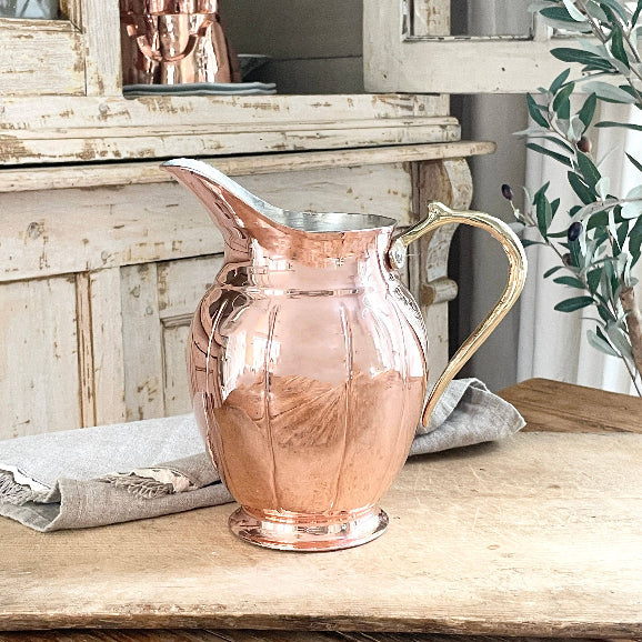 Copper Vintage Inspired Large Pitcher