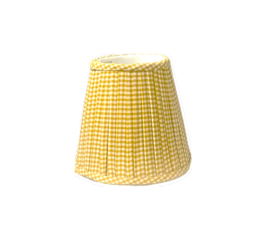 Gold Gingham Zafferano Lampshade by Maison Maison